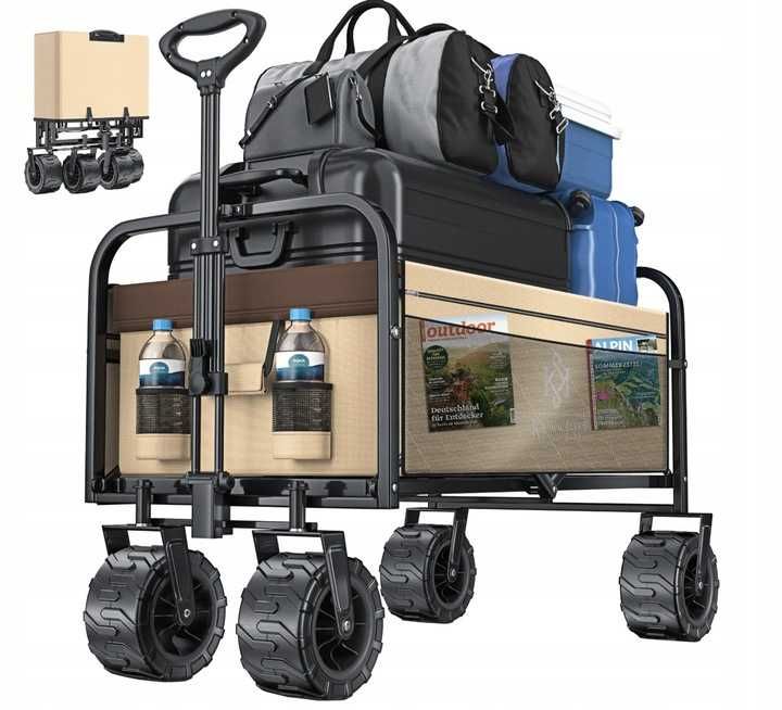 Wózek transportowy ręczny składany bagażowy do 120kg KESSER