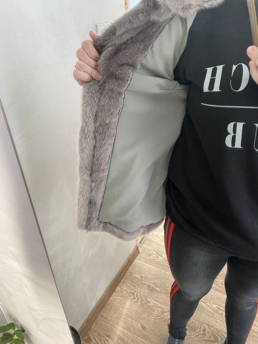 Норкова шуба 46рр. Полушубок (шубка) «автоледі»