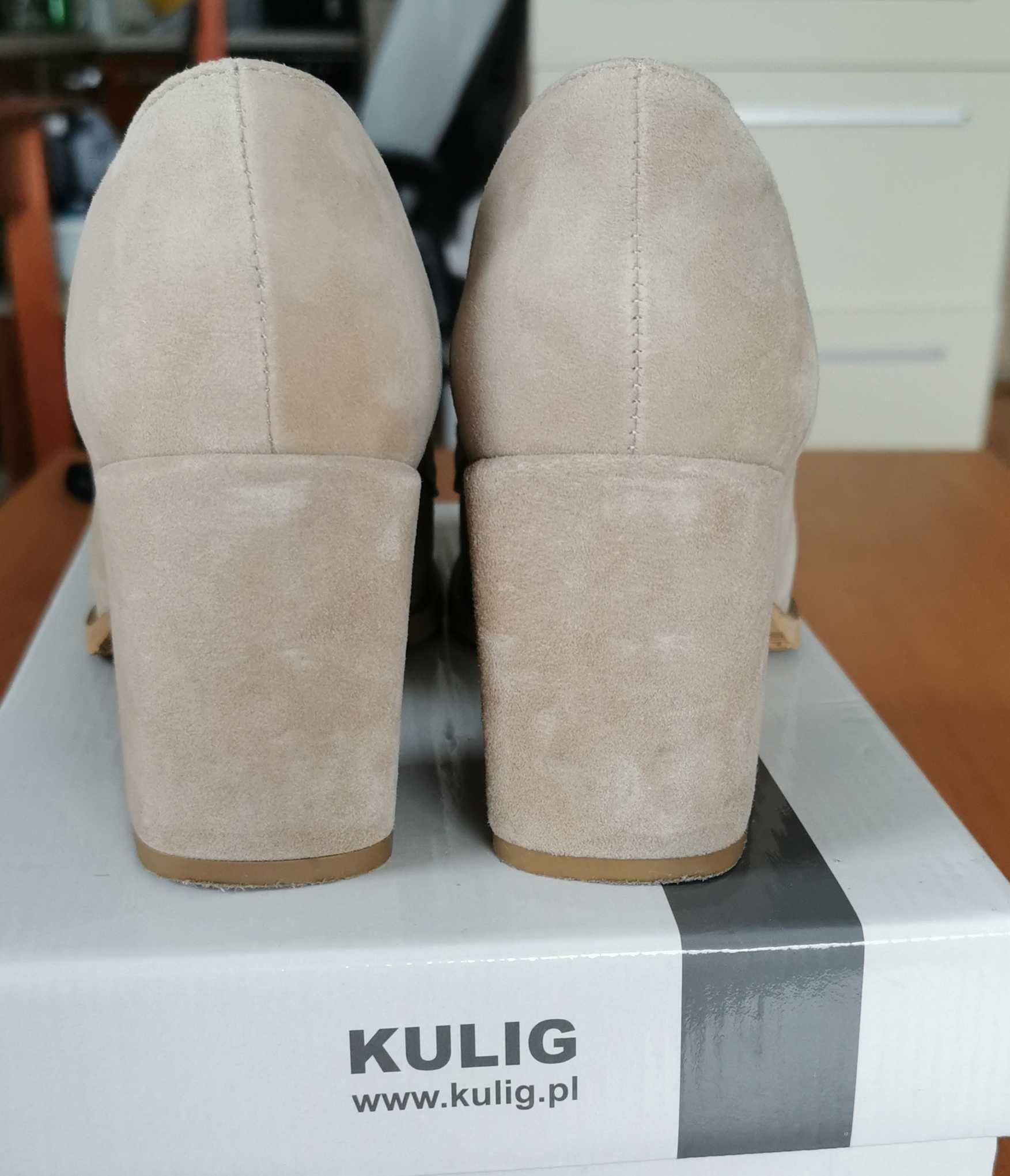 Mokasyny KULIG wygodne r. 38 stan idealny