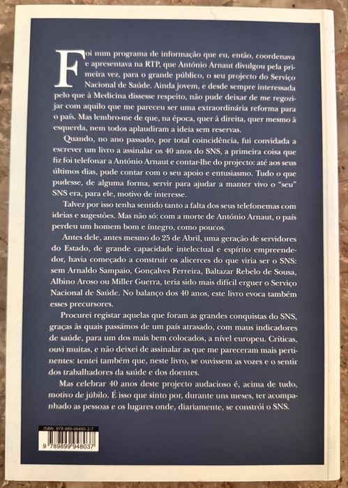 Livro 40 Anos do SNS
