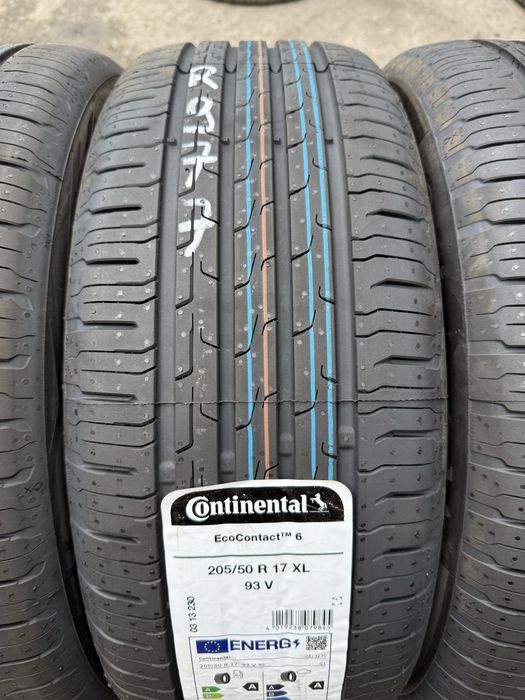 Nowe opony letnie 205/50/17 Continental Eco Contact 6 4szt 2024r