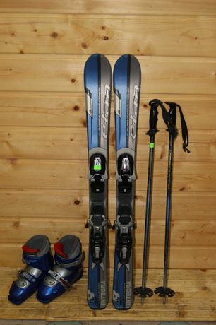 ZESTAW narty dziecięce Elan 100 cm + buty narciarskie Dalbello 20