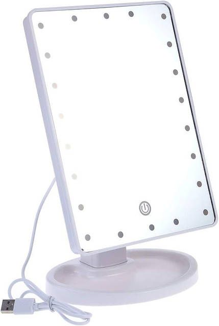 Одинарне дзеркало для макіяжу з підсвічуванням