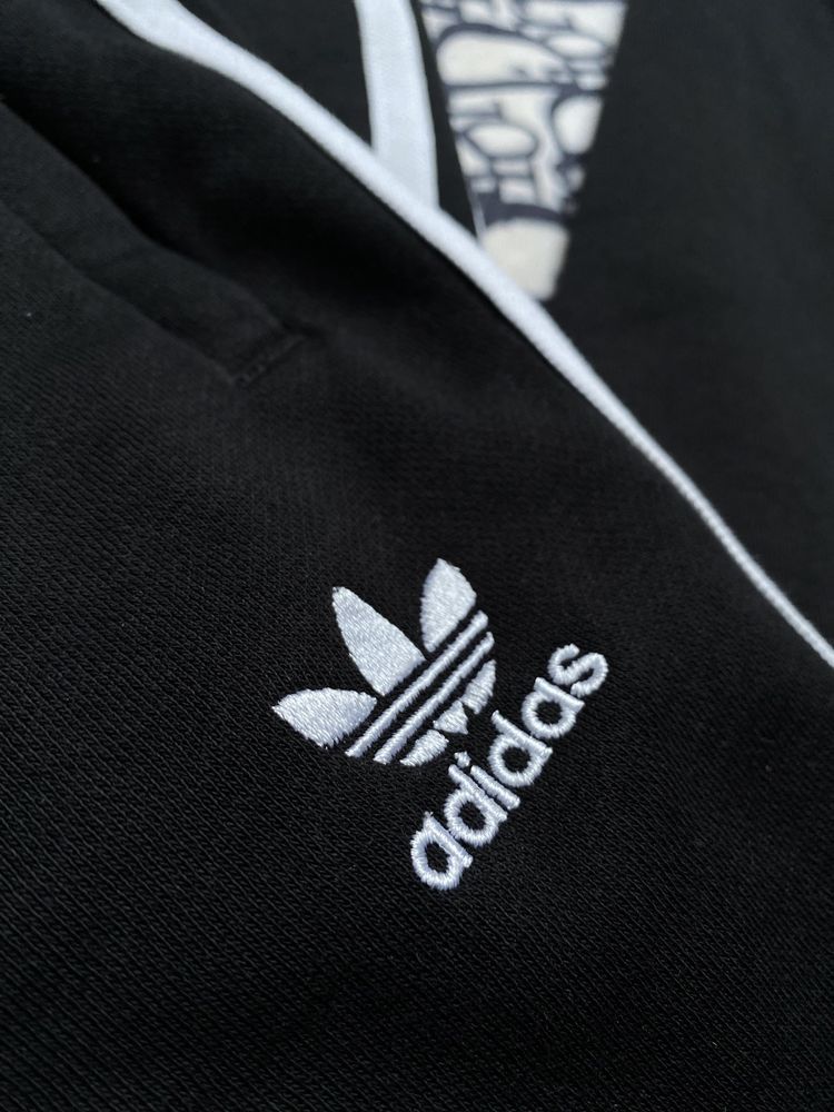 Dresy adidas nowe 3 paski czarne białe