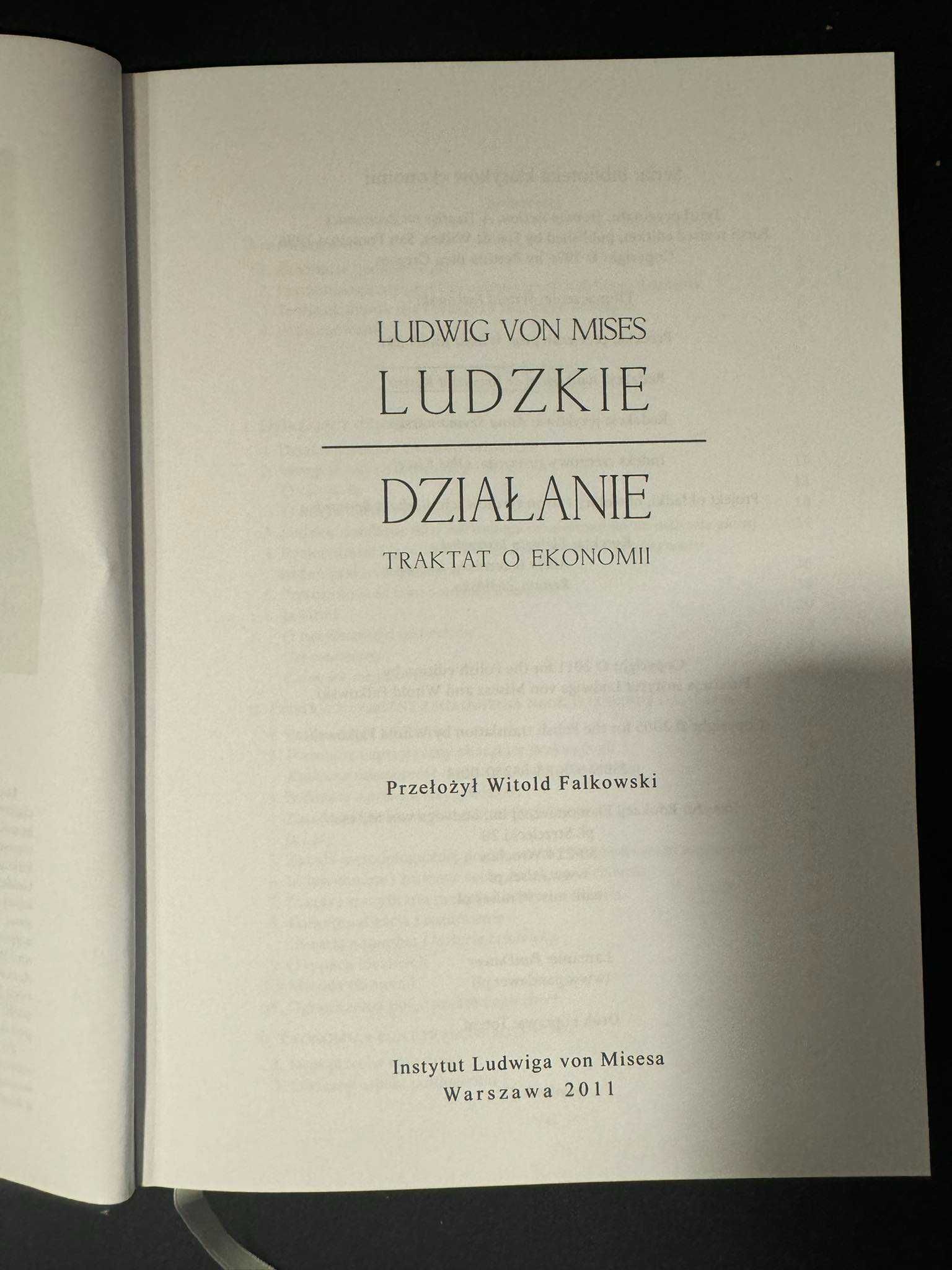 Ludzkie działanie - Ludwig von Mises