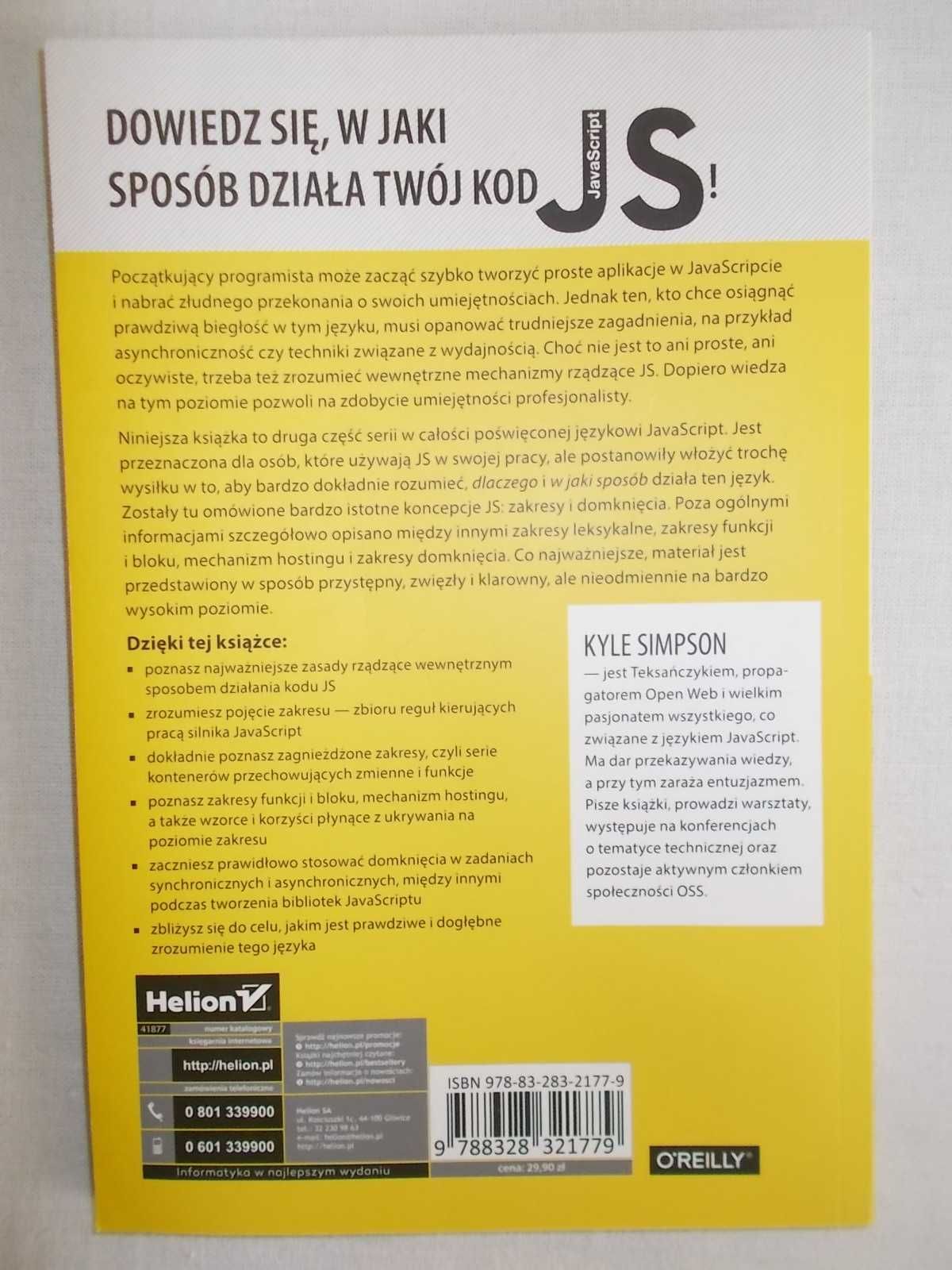 Zakresy i domknięcia Tajniki języka JavaScript,K.Simpson