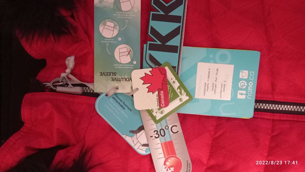 Зимний комплект для девочки  Nano 6 размер 116 122 126