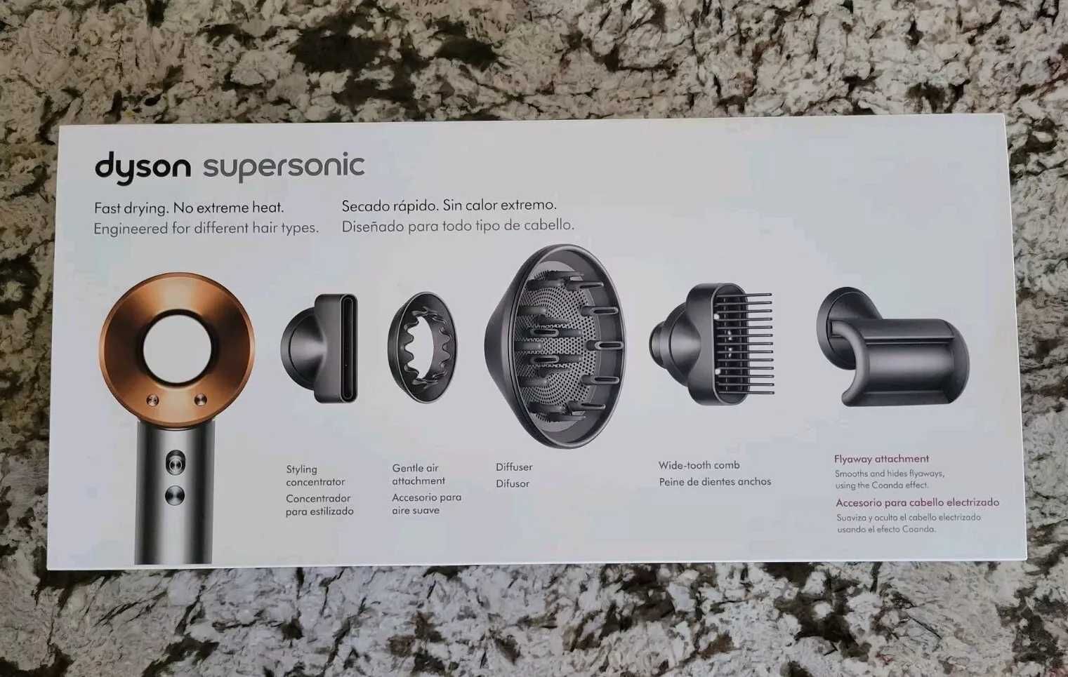 Новий Фен Dyson Supersonic HD07 Nickel/Copper