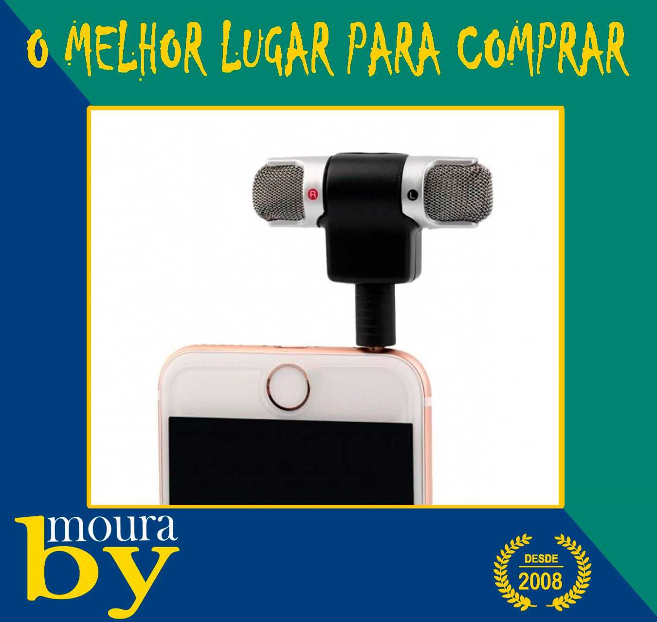 Mini microfone de 3.5mm jack para smartphone iPhone