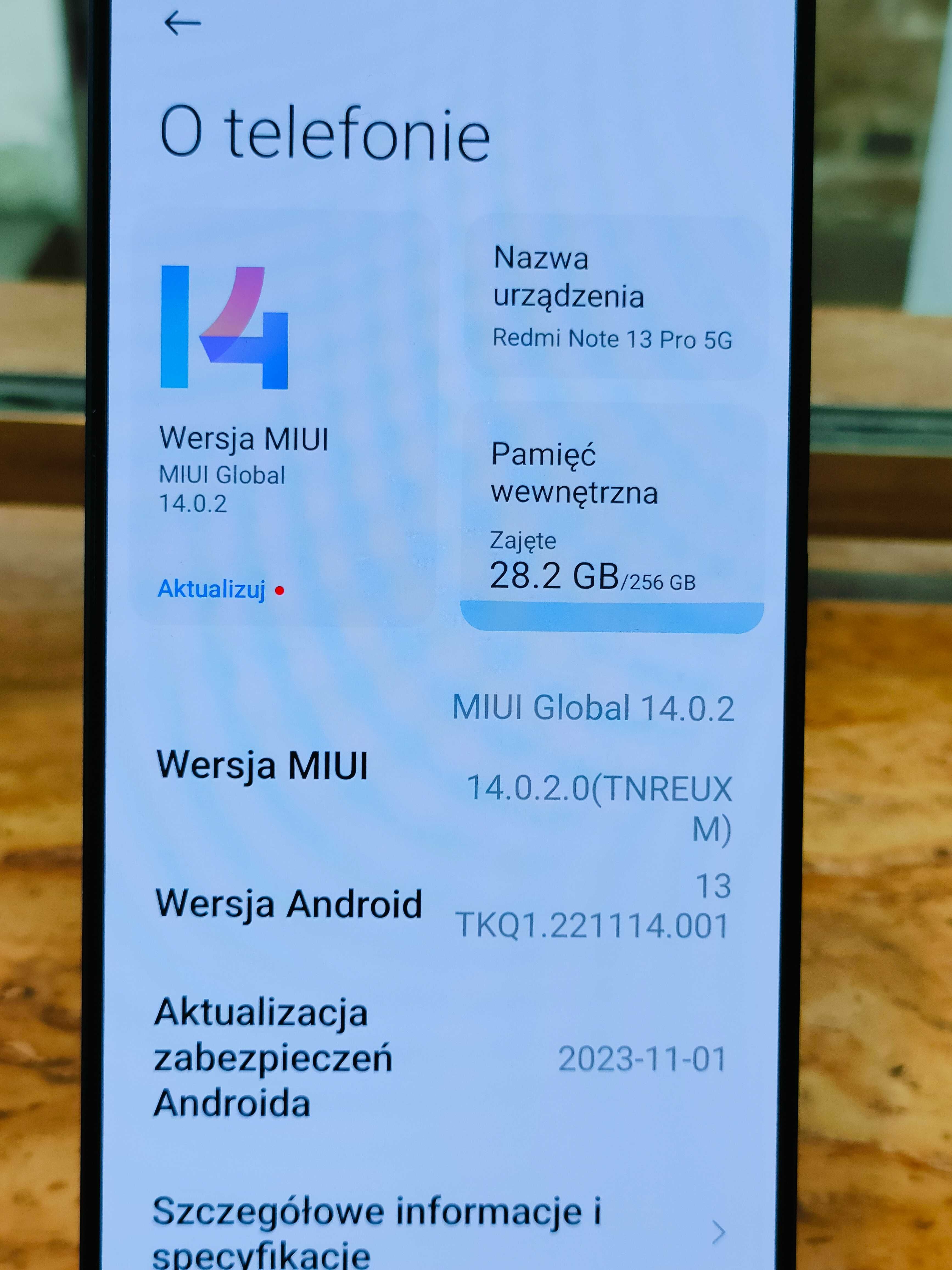 671/24 Xiaomi Redmi Note 13 5G 8gb / 256gb NOWY