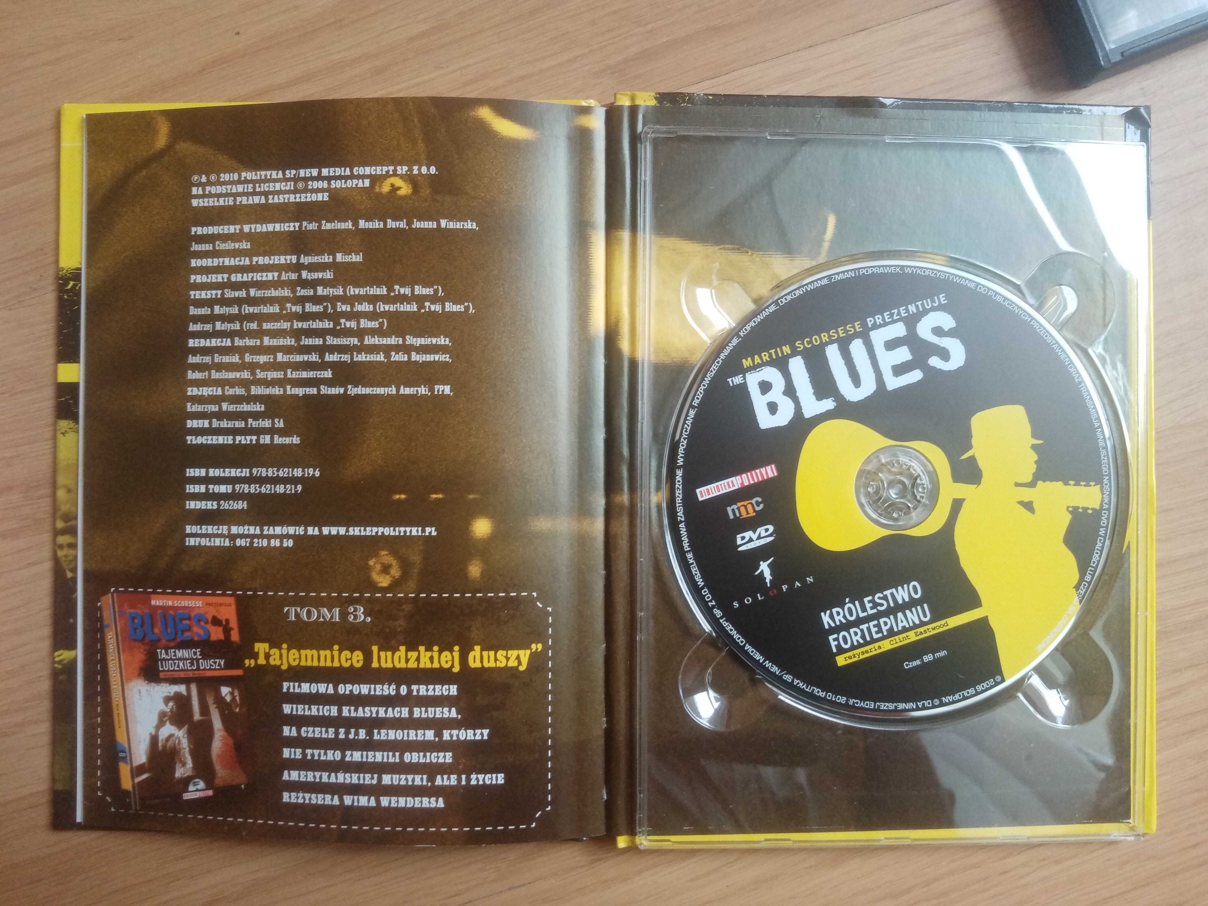 DVD + książka z serii The Blues _ ,,Królestwo fortepianu"  // NOWE