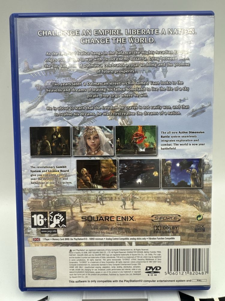 Final Fantasy XII Ps2 Gwarancja