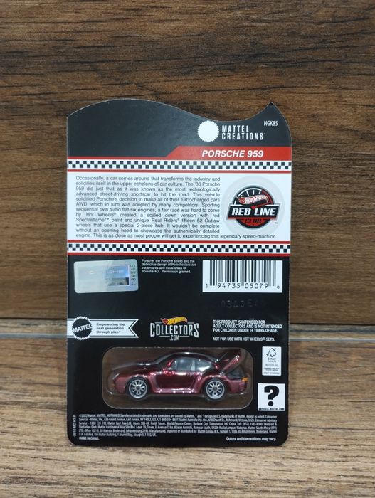 Hot Wheels RLC Porsche 959