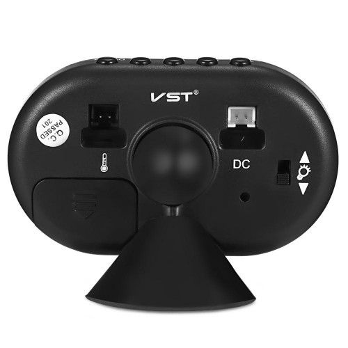 Автомобильные часы с термометром и вольтметром VST 7009V