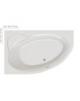 Ванна акриловая Asymetric 1700×1100 правая