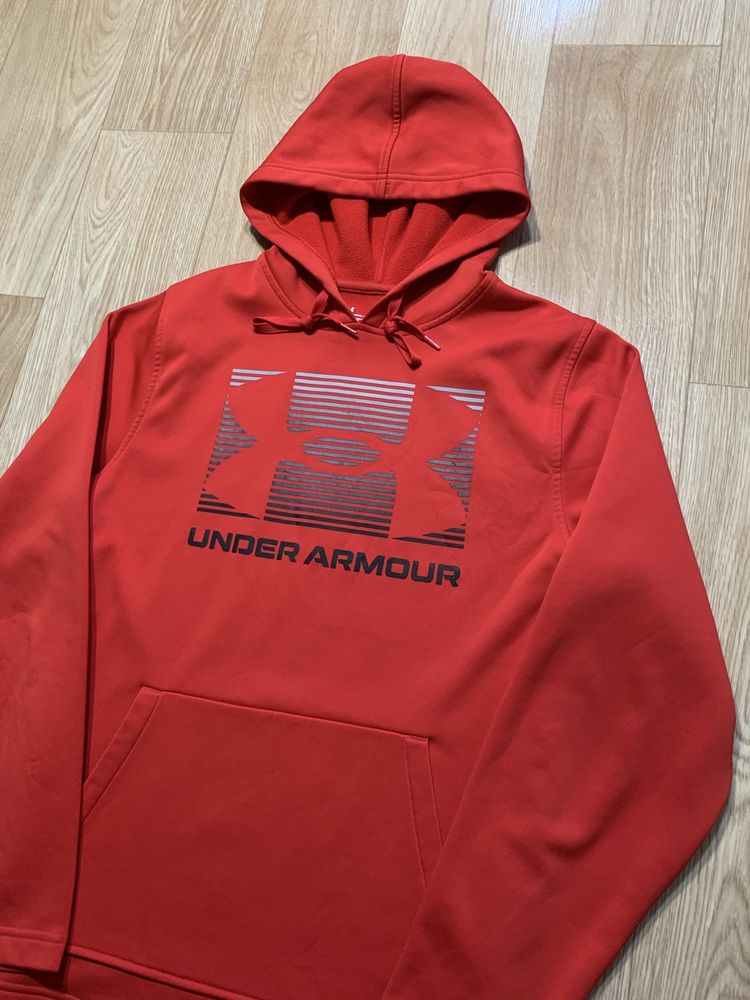 Under Armour Big Logo худі кофта з великим логотипом на мікрофлісі