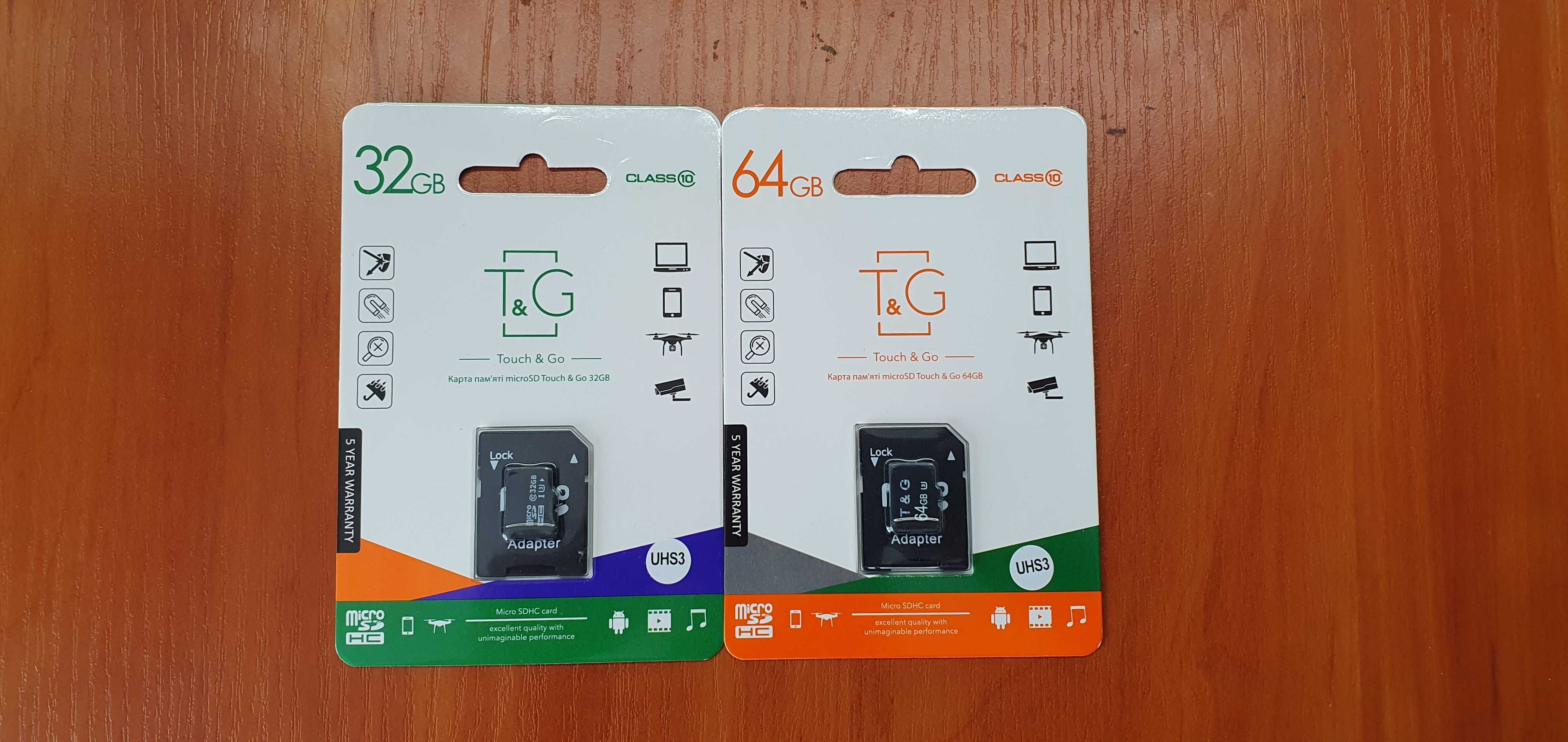 Карти пам'яті Micro SDXC 16/32/64/128/256GB Kingstone/ADATA/T&G