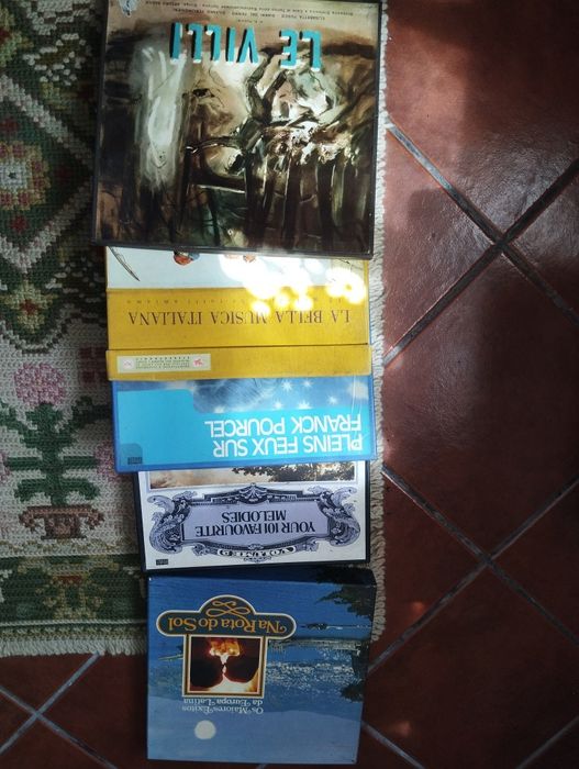 Caixas discos de vinil