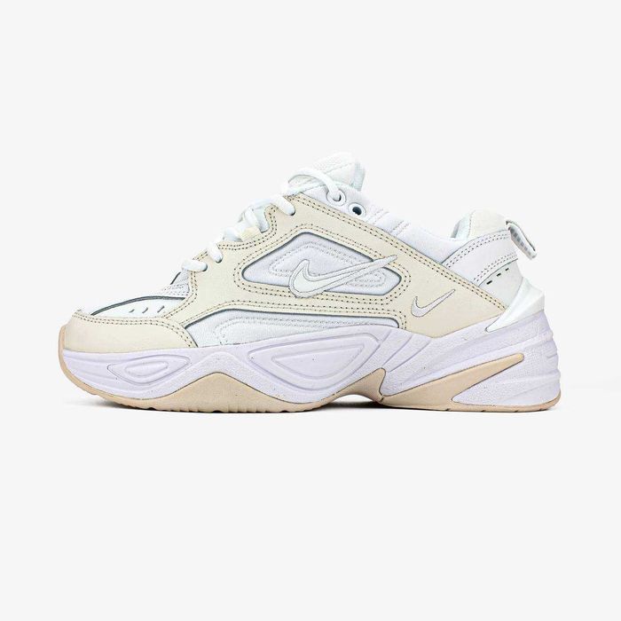 Кожаные кроссовки Nike M2K Tekno білі кросівки найк м2к текно (36-45)
