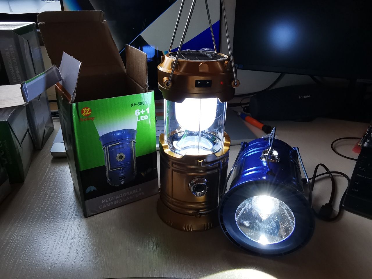 Ліхтарик кемпінговий на сонячній батареї/Camping Lantern Lamp