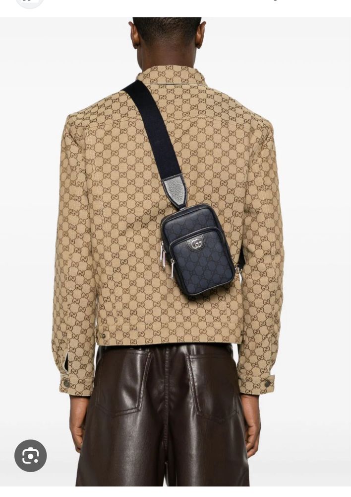 Gucci Ophidia Gg мужская сумка мессенджер