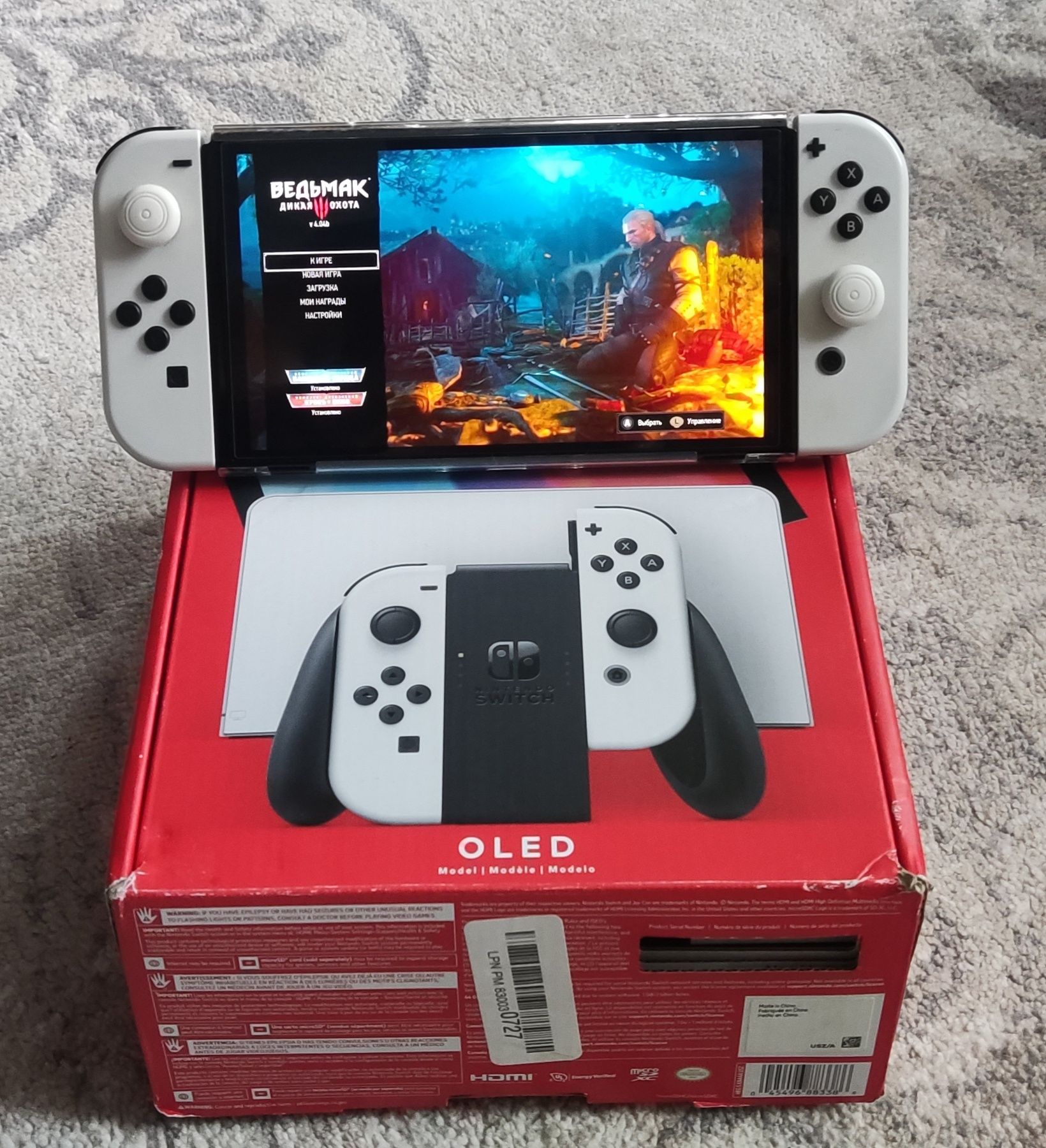 Nintendo switch oled + 2 гри