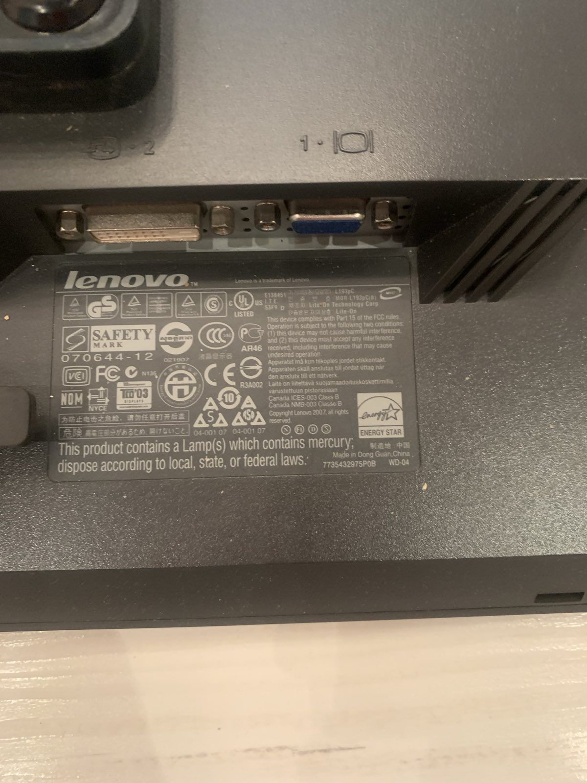 Мониторы Lenovo 19 диагональ