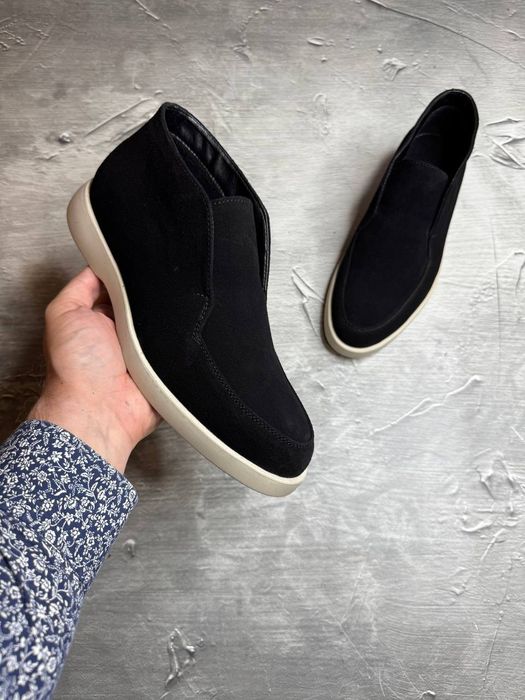 Ботинки Зимние Замшевые мужские LORO PIANA Bottle! ЗАМША+ БАЙКА!