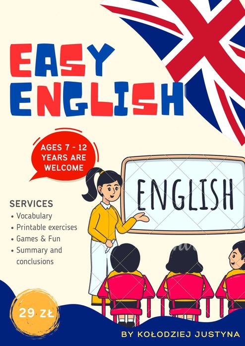E-book - Angielski dla dzieci 7–12 lat. Gry, dialogi, krzyżówki. PDF
