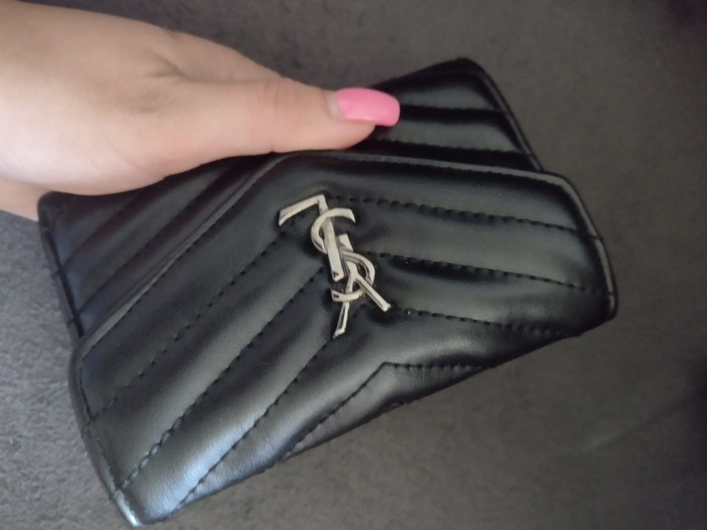 Portfel czarny YSL