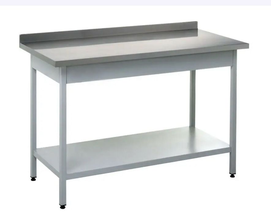 Стіл виробничий пристінний з полицею