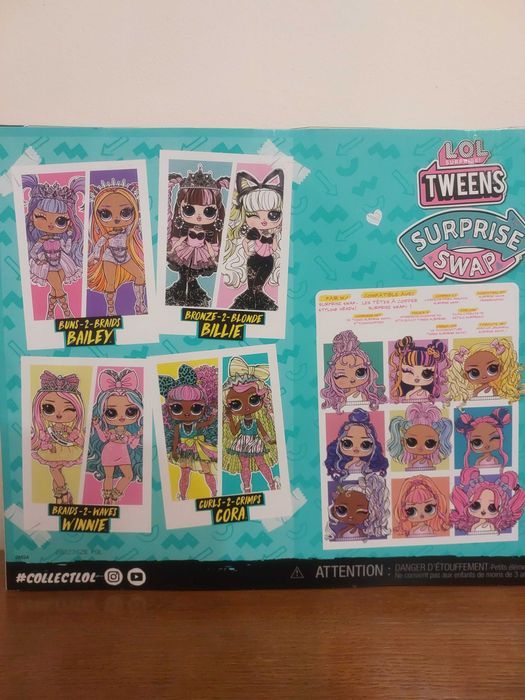LOL SURPRISE lalka tweens swap CORA wymienna głowa