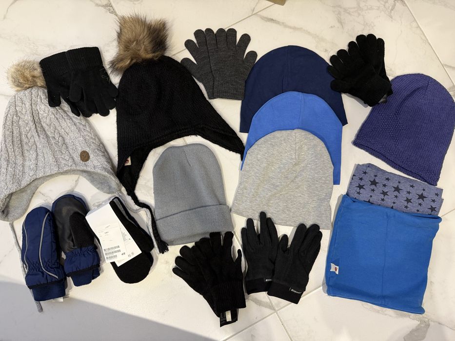 Зимова шапка снуд хомут рукавиці h&m gap next 4-8 110/128
