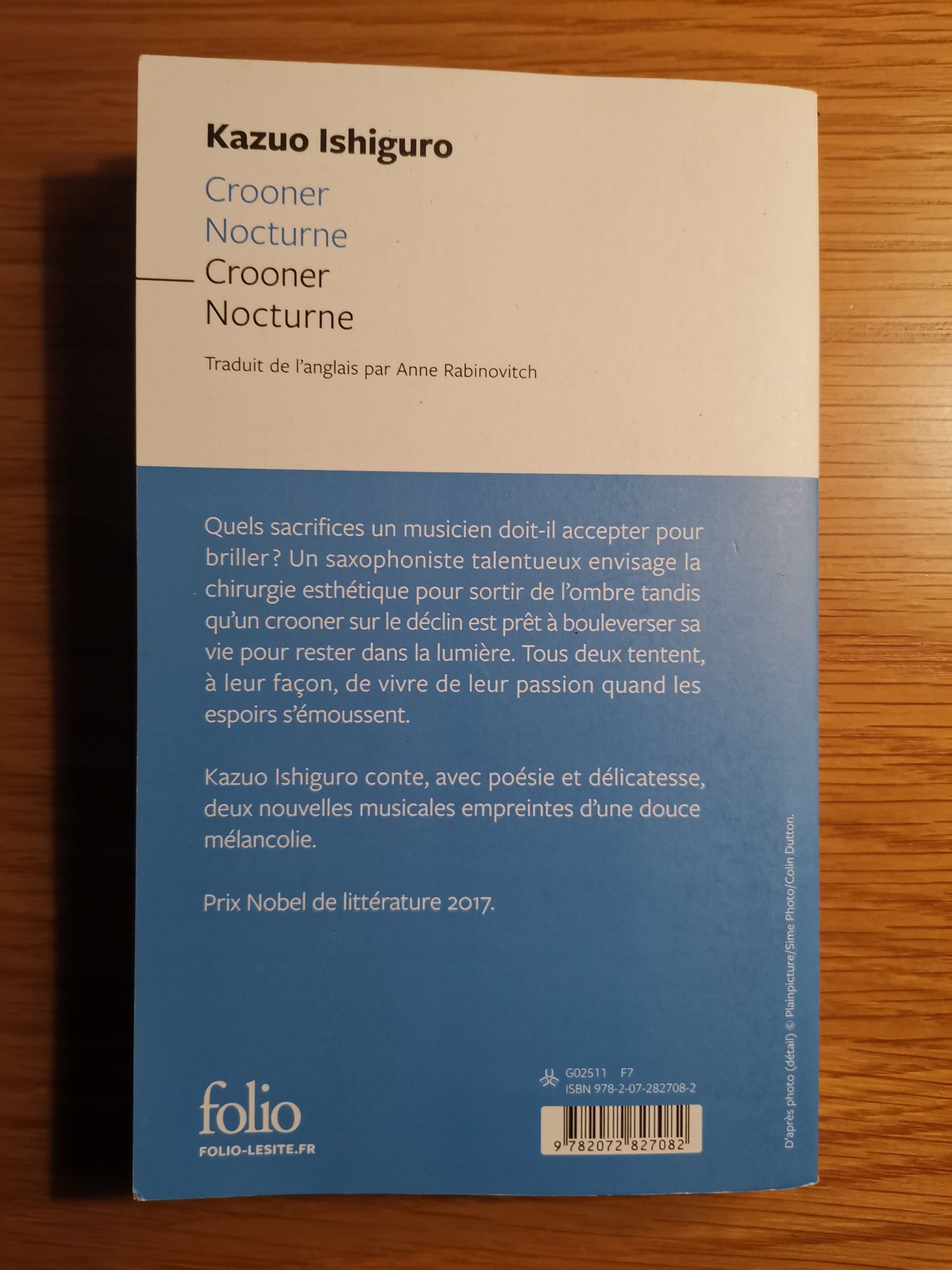 Livro bilingue ing-fr - Crooner/Nocturne - Kazuo Ishiguro