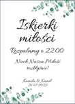 plakat i naklejki na wesele iskierki miłości