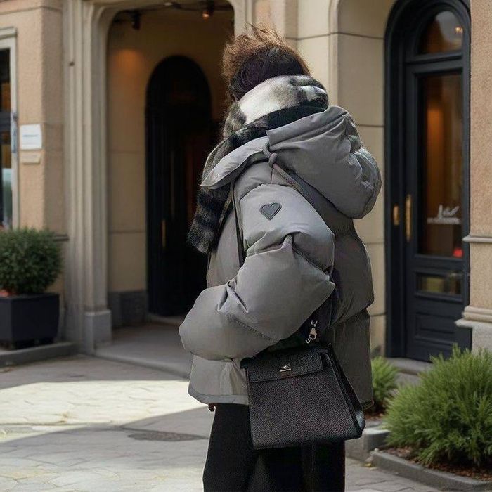 Куртка жіноча зимова сіра  жіноча пуховик