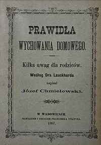 Prawidła Wychowania domowego * Foltin * 1887 * Wadowice