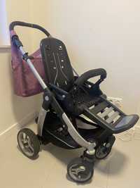 Teutonia 3w1+baza, Cosmo wózek dziecięcy, akcesoria, stan IDEALNY