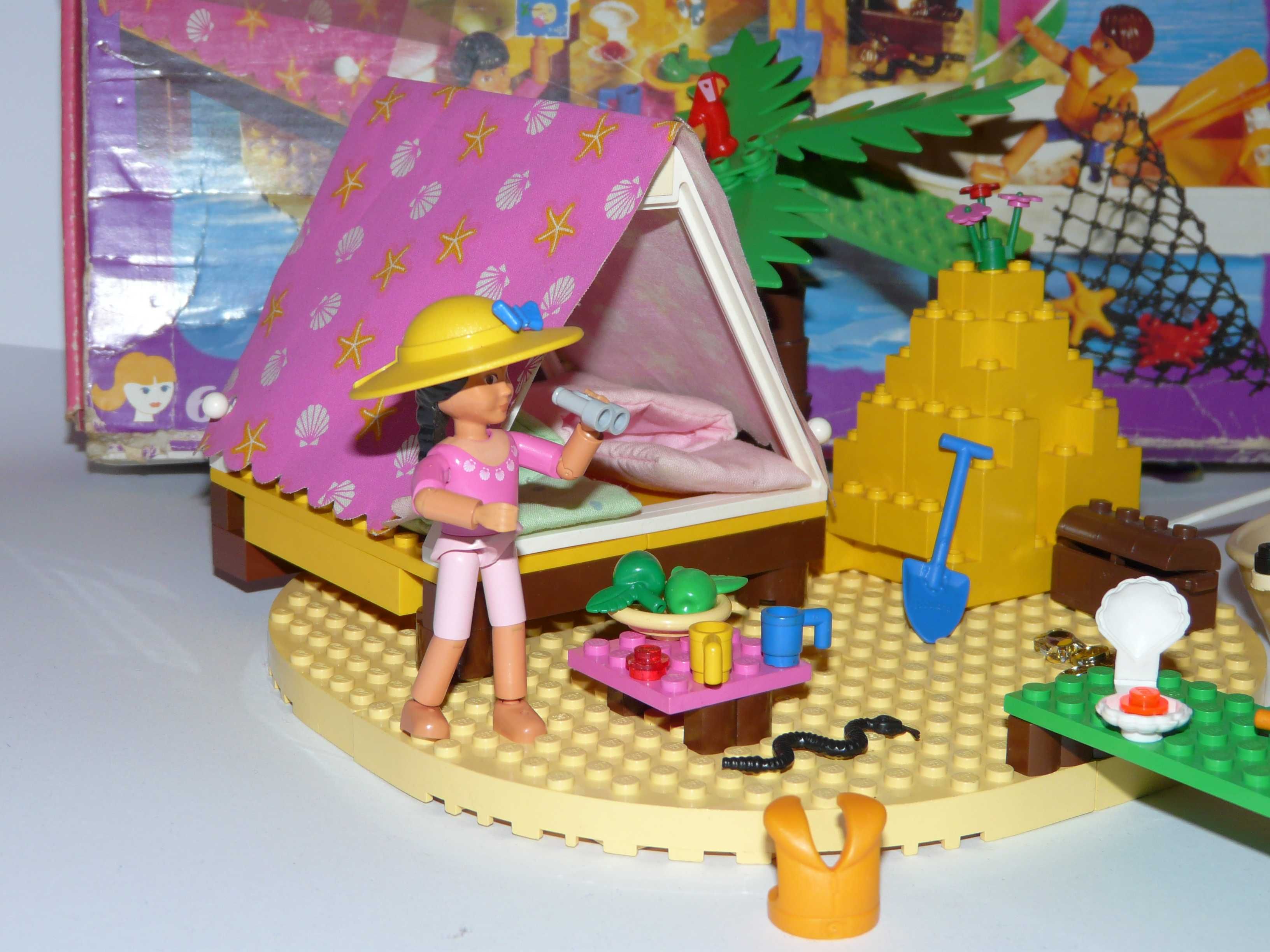 Lego belville friends wyspa skarbów dziewczynki i chłopca namiot palma