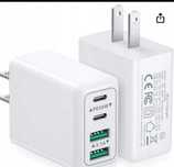 Ładowarka 4-porty 40W Podwójny 2x USB-A 2x USB-C