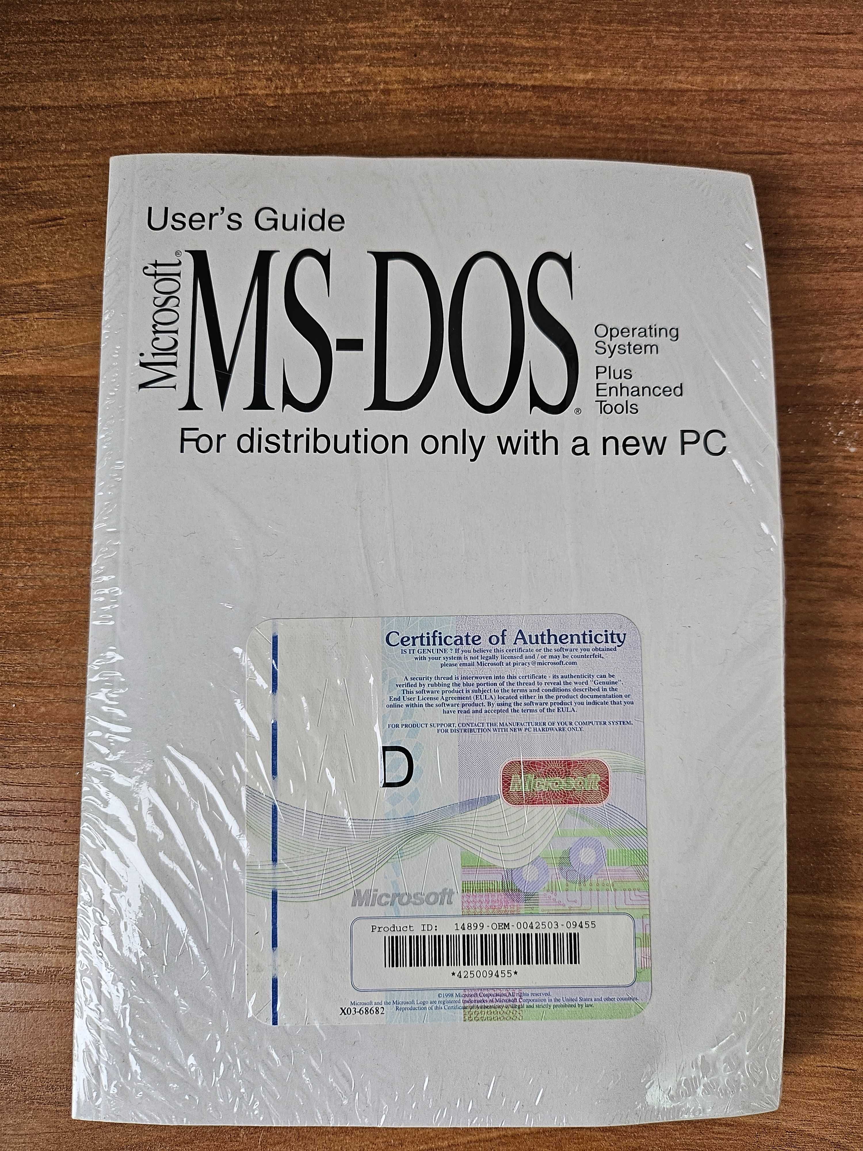 Microsoft MS-DOS 6.22 nowy, oryginalnie zafoliowany
