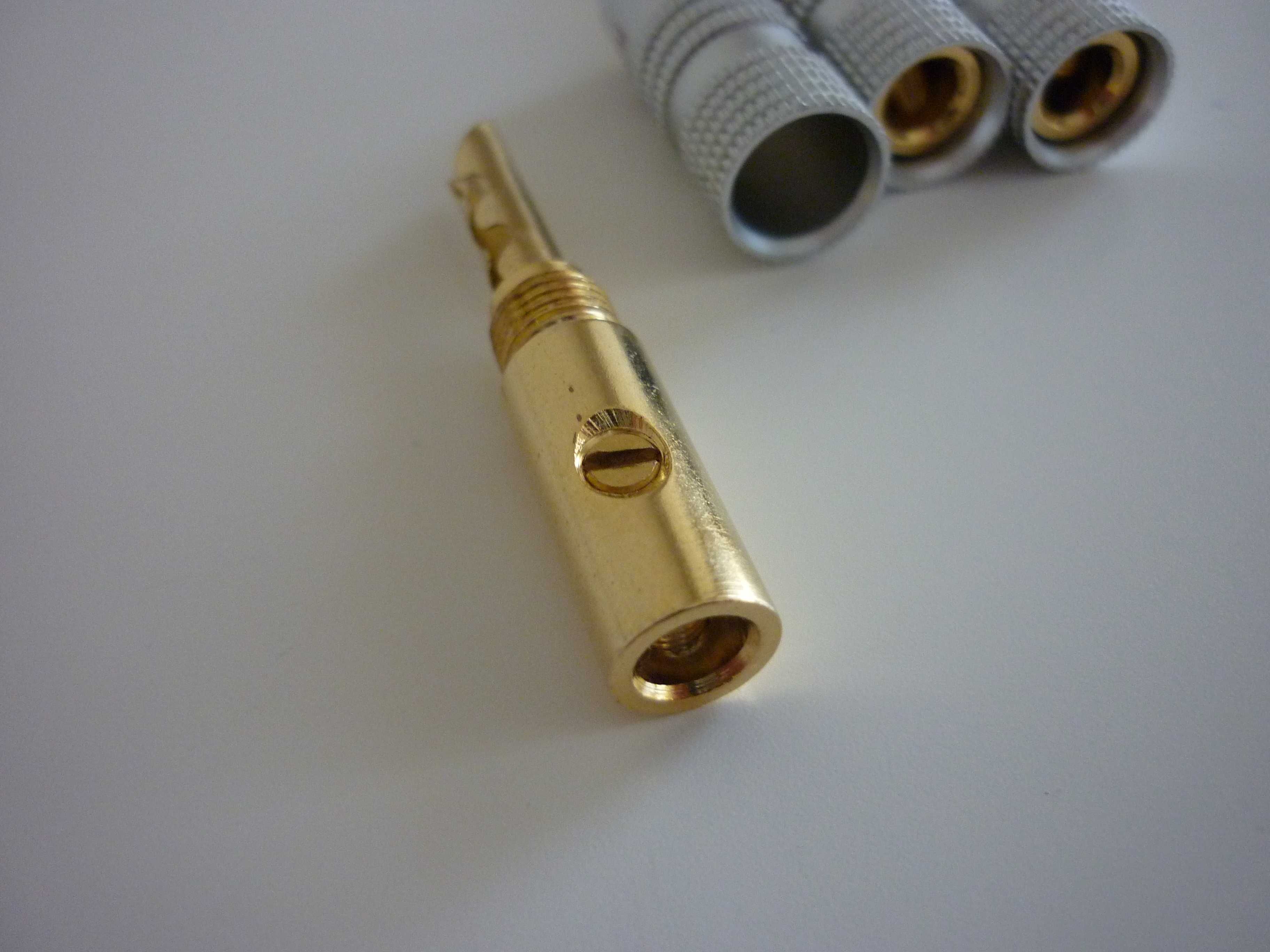 Fichas conectores colunas banana Nakamichi