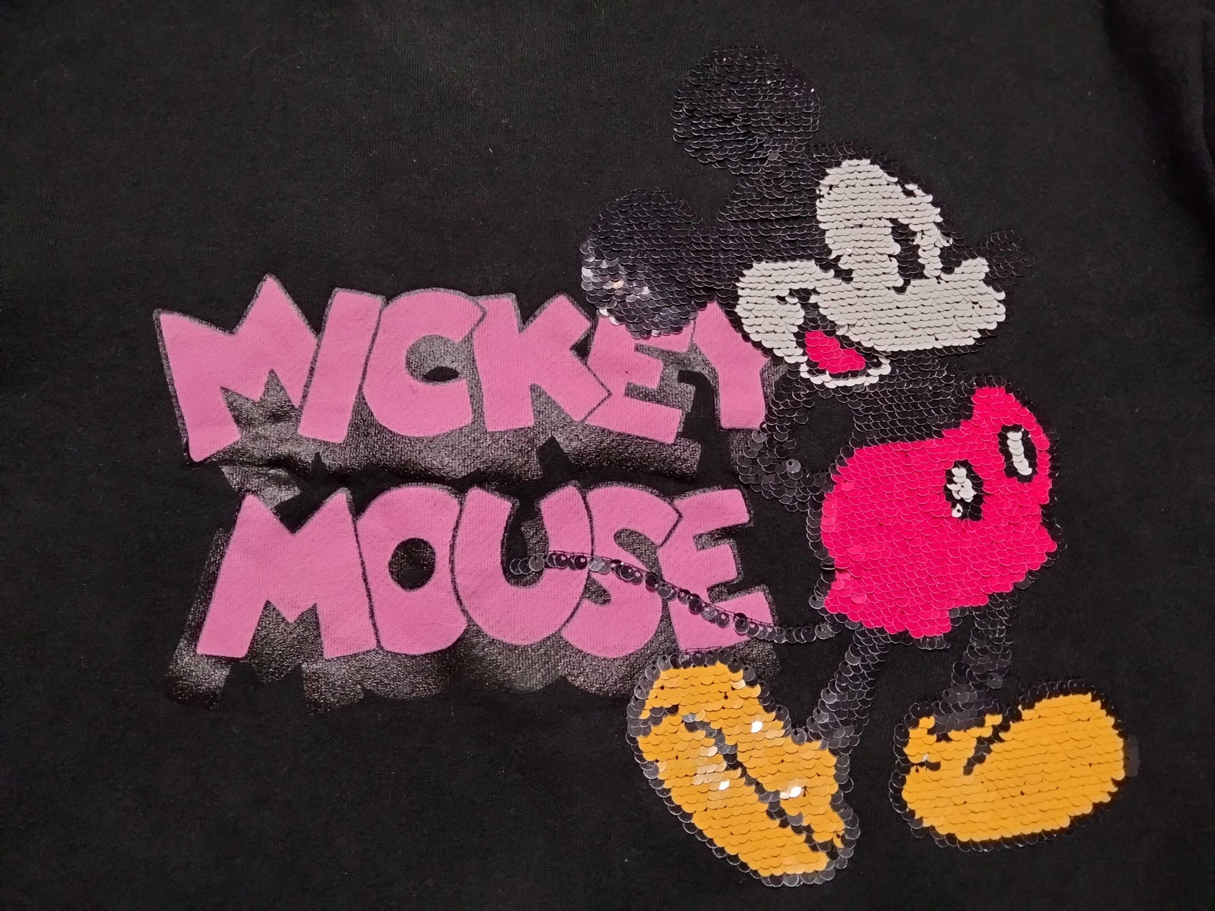 Sweatshirt preta com Mickey - tamanho 11/12 anos