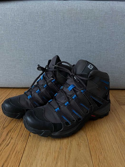 Męskie ciemnoszare, czarne buty za kostkę, Salomon (41 1/3)