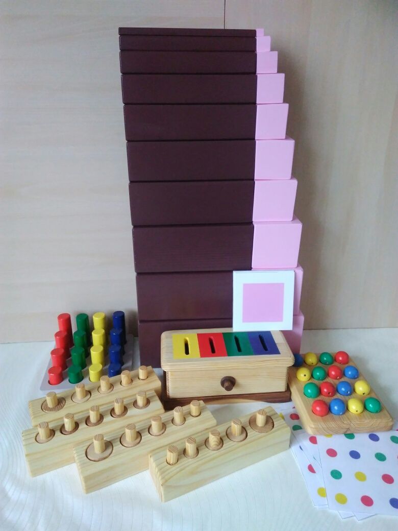 Развивающие деревянные игрушки Монтессори
