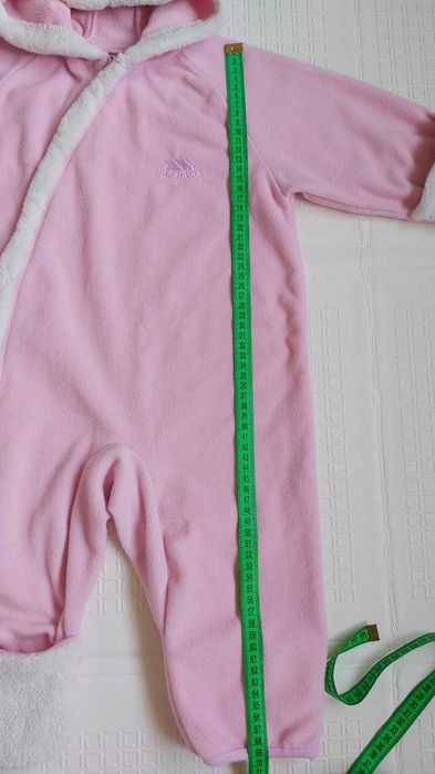 Флисовый Ромпер Человечек на девочку 1.5-2 года