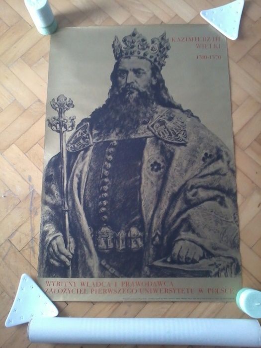 Wlodzimierz Buczek plakat Kazimierz Wielki Kraków 1970