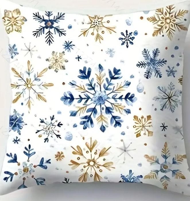 Świąteczne poszewki na poduszki 4 szt 45x45cm POLECAM