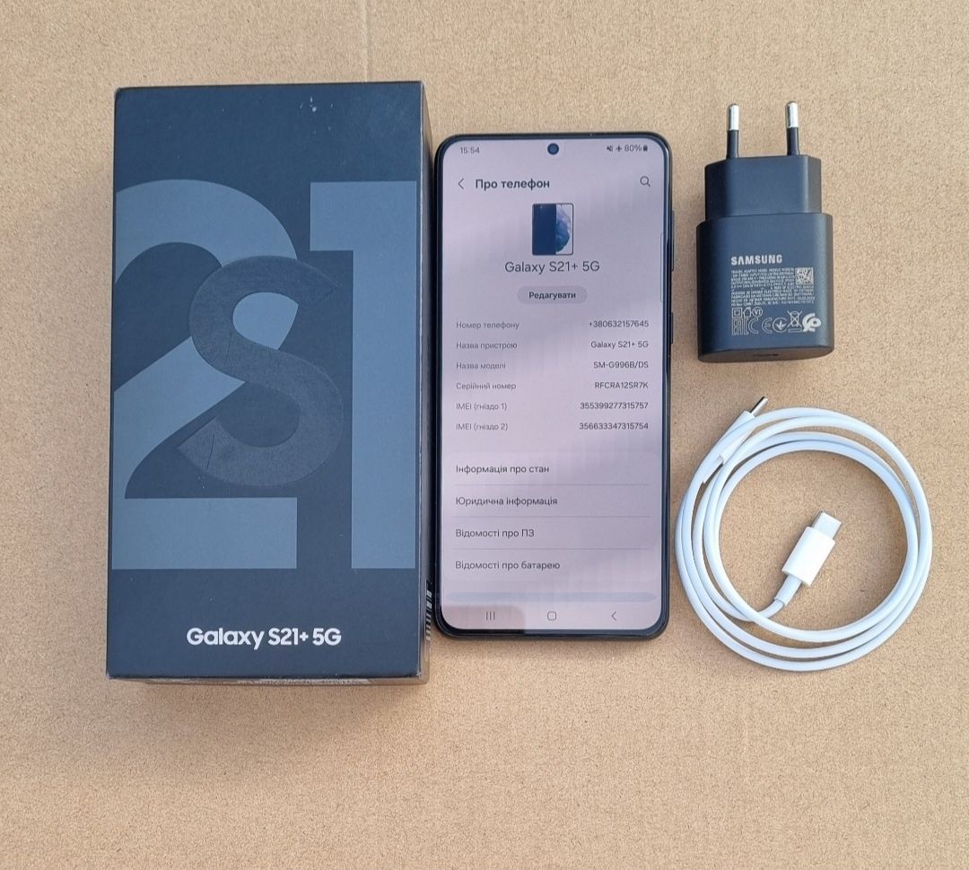 Samsung galaxy S21+plus 8/256 2 sim duos