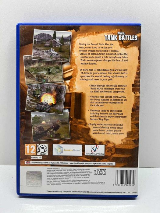 PS2 - WWII: Tank Battles
